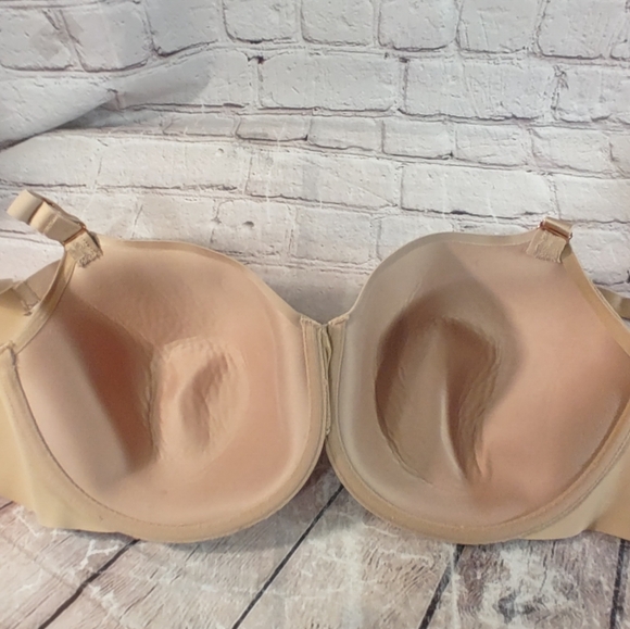 Soma Vanishing Lace Trim Perfect Coverage Bra Beige 40DDD - Picture 9 of 13